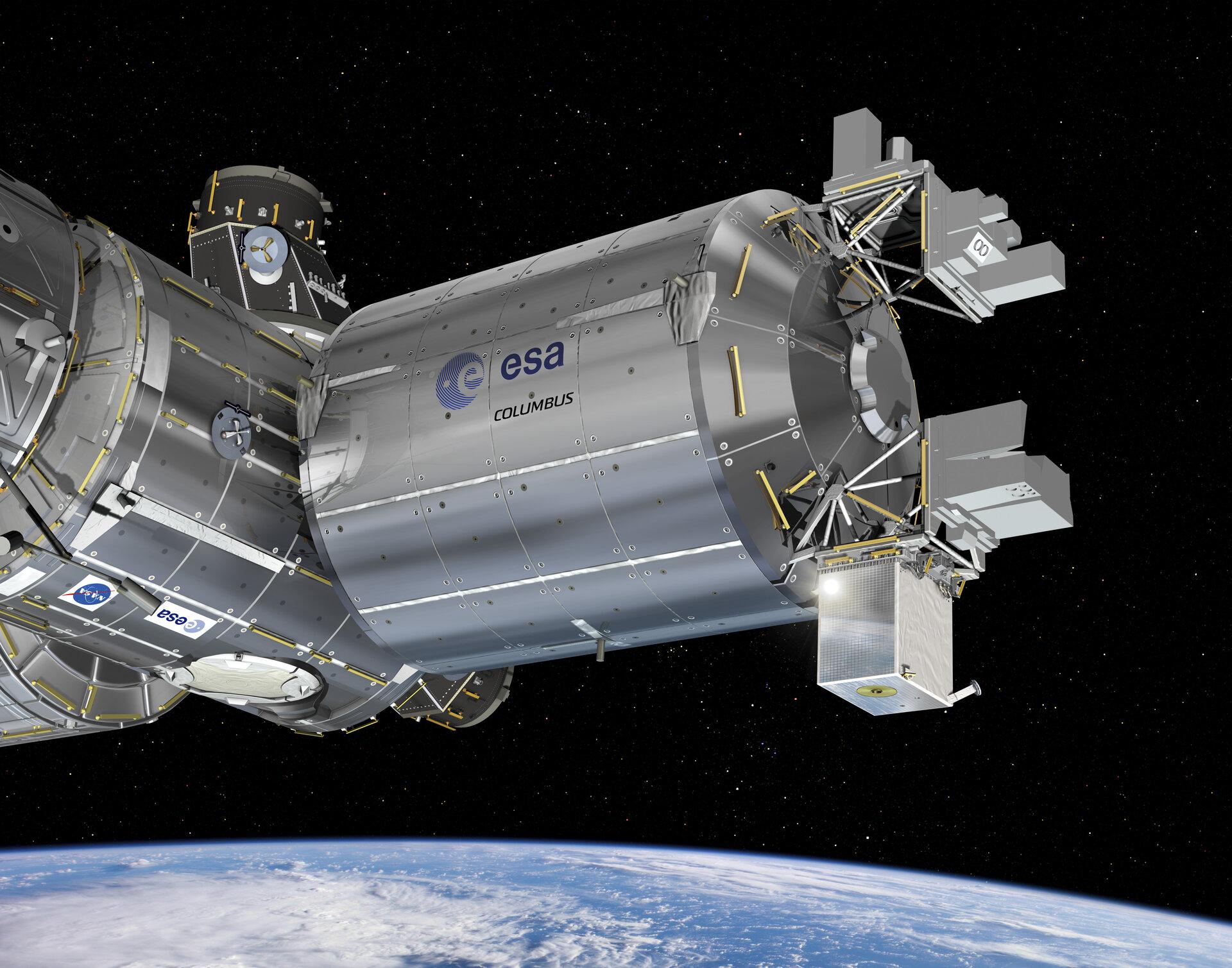 El reloj atómico ACES estará instalado en el exterior de las instalaciones de la ESA en la ISS.